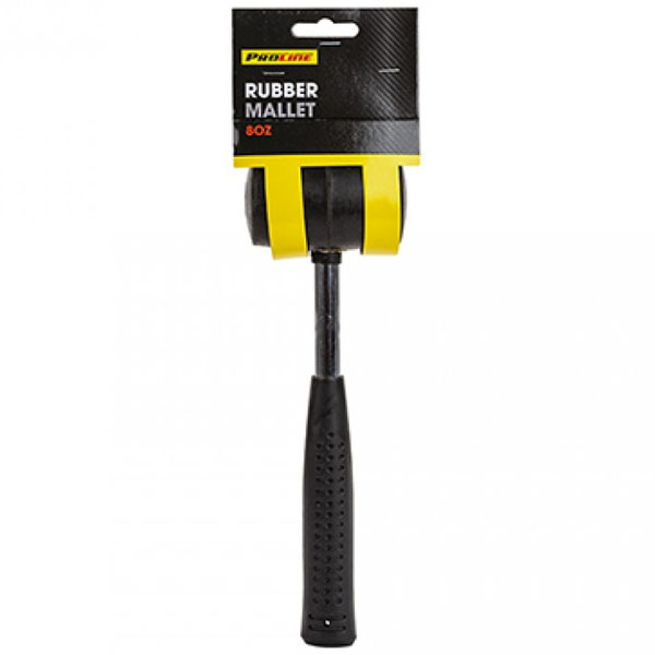 Rubber Mallet with Steel Shaft 8oz