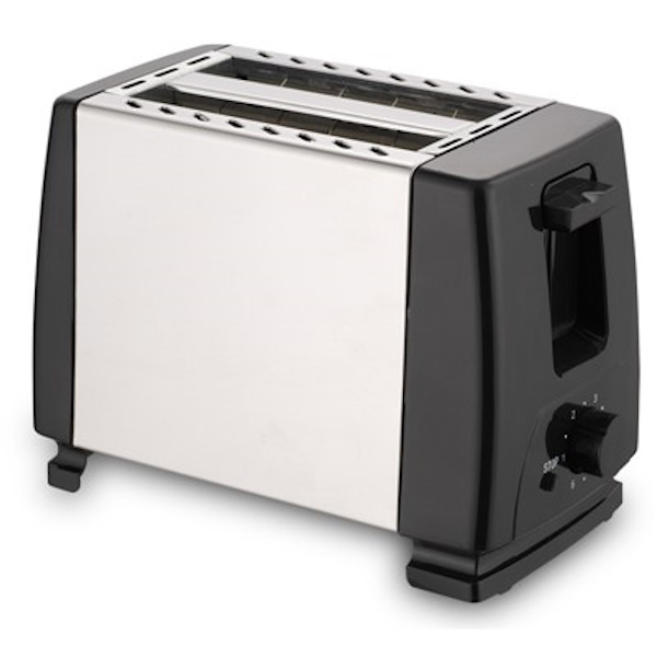 Quest Slim Low Wattage Toaster (Stainless Steel)