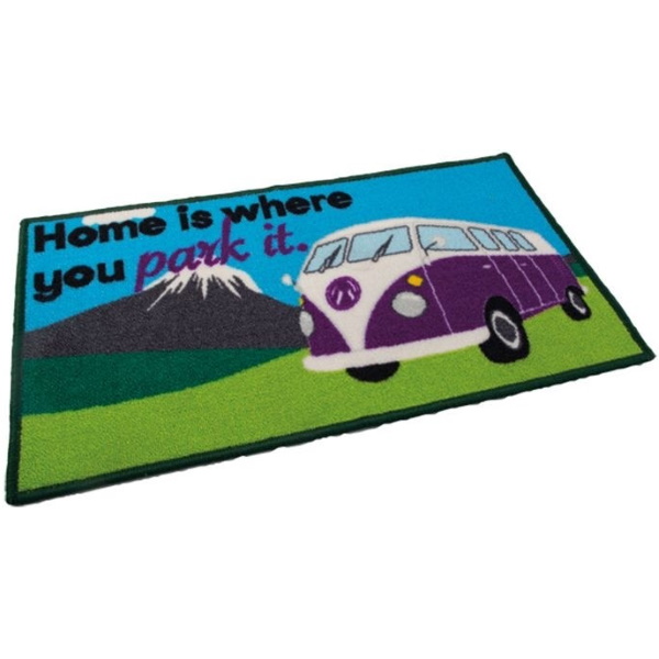 Home Is Where You Park It (Campervan) Washable Door Mat