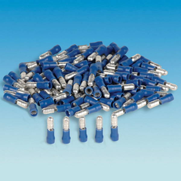 Bullet Connector Male 1.5 - 2.5mm (Blue) (4)