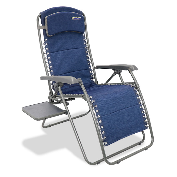 Quest Ragley Pro Relaxer Chair with Side Table (Blue)