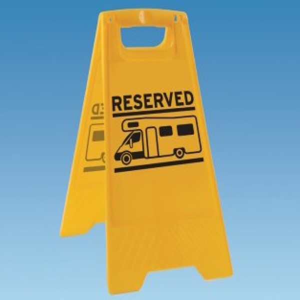 Motorhome Reserved Sign