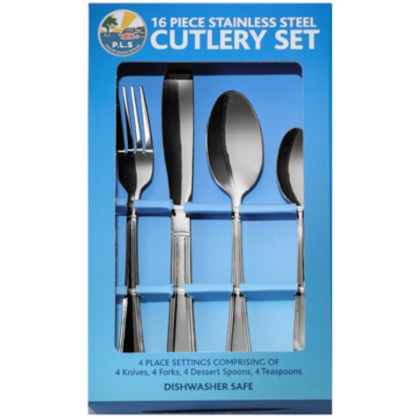 PLS Stainless Steel Cutlery Set (16 piece)