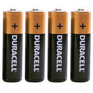 Duracell Plus AAA Batteries (4)
