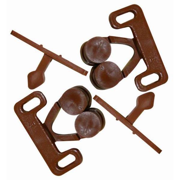 Double Roller Catch (Brown) (2)