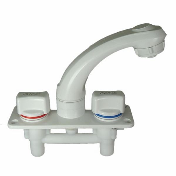 Whale Elegance Mixer Tap with Short Outlet (White)
