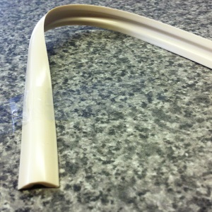 PVC Insert Strip 12mm per m (Cream)