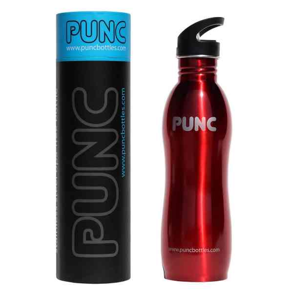 Punc Sport Water Bottle 750ml (Red)