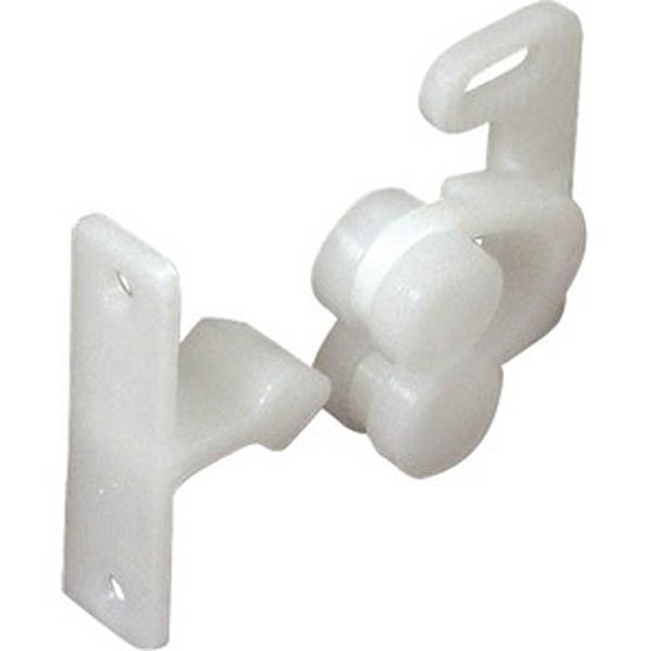 Double Roller Catch (White) (2)