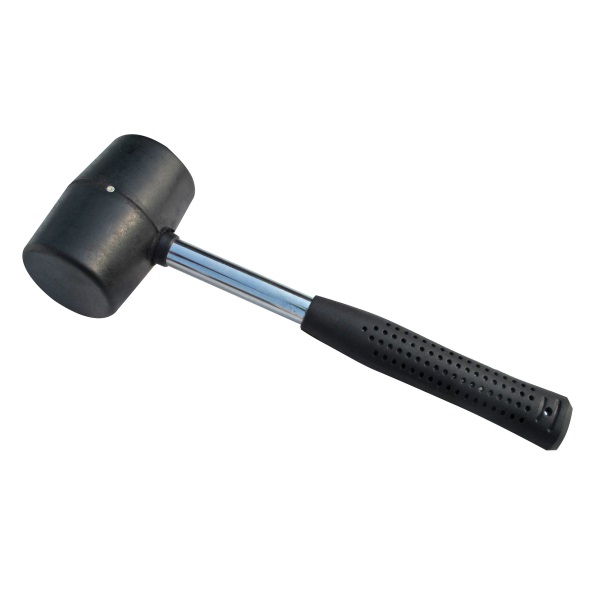 Rubber Mallet with Steel Shaft 16oz