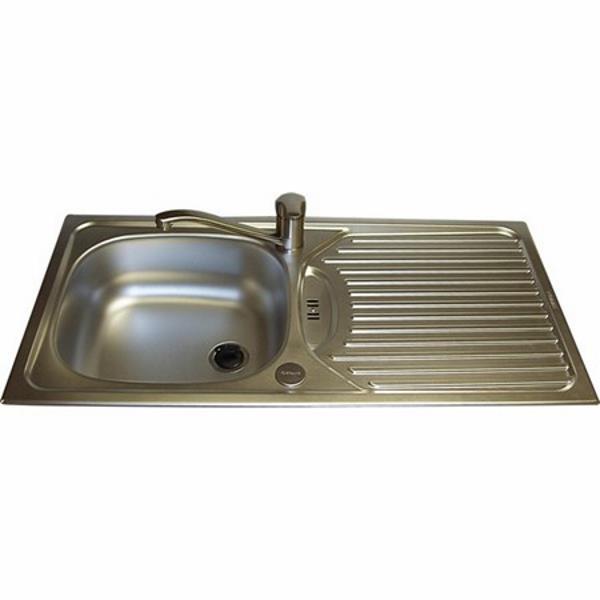 Stainless Sink and Drainer 860mm X 435mm