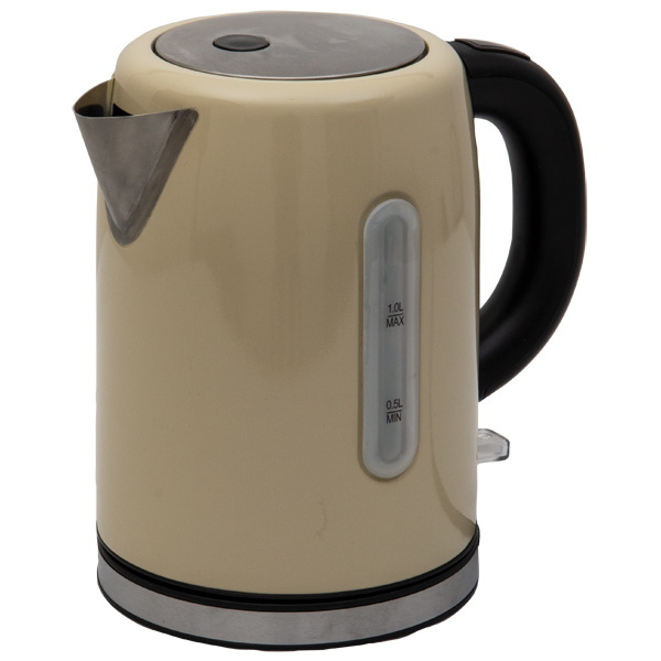 Quest Low Wattage Stainless Steel Kettle 1l (Cream)